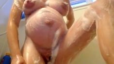 Pregnant Beauty In Bath