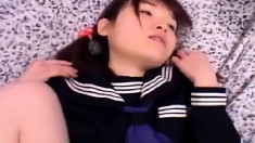 Barely Legal Japanese School Girl Endures A Deep Pov Dicking