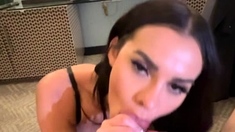 Jujubahreis Latina Slut In Black Lingerie Gets Fucked Hard
