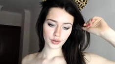 Brunette Solo Webcam Masturbation