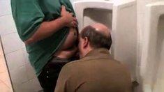 Bareback Daddy in the Gas Station WC