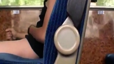 Twink Handjob in the Bus